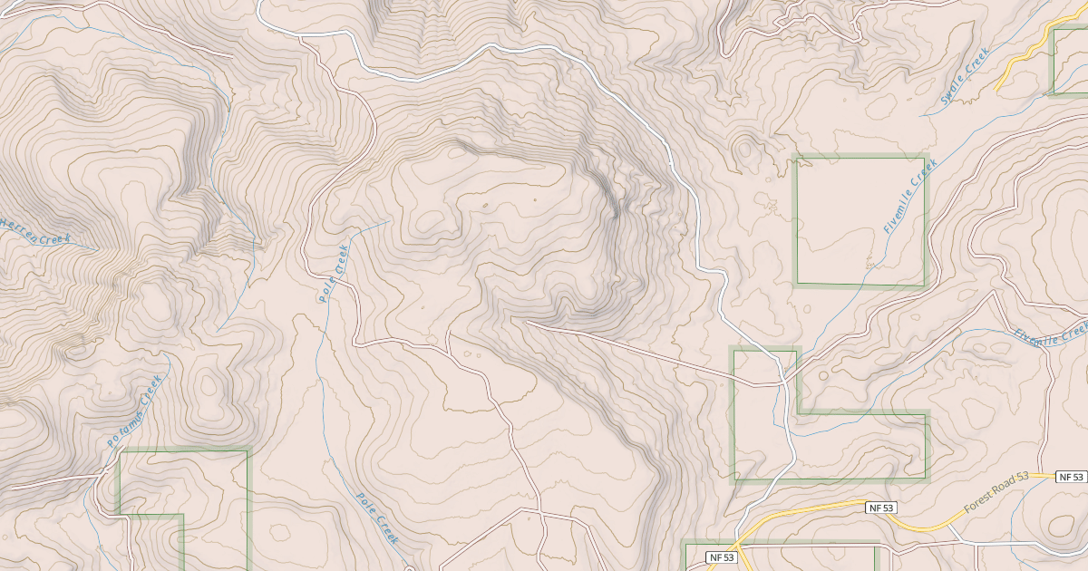 Map preview of USFS National Forest System Roads {18BAF9A3-2068-4345-8EDE-C3C359506DDD}
