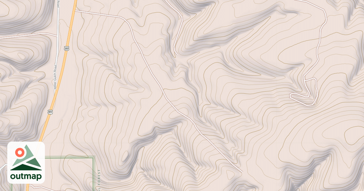 Map of CHARCOAL GULCH SYSTEM 2