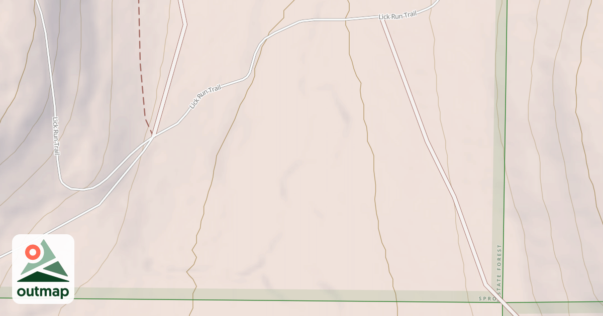 Map of Hyner Mountain Snowmobile Trails