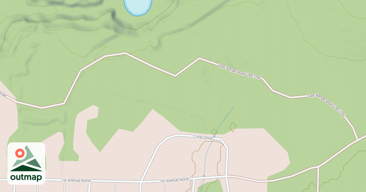 Map of East Range OHV Trail