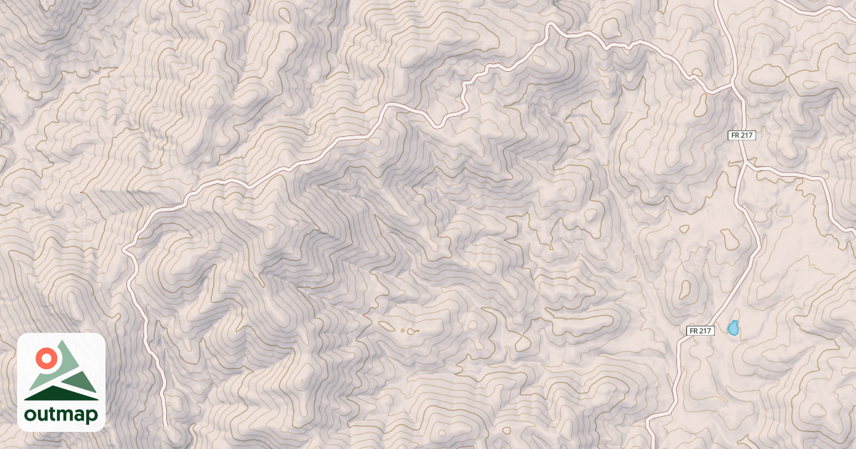 Map of COBRE MTN