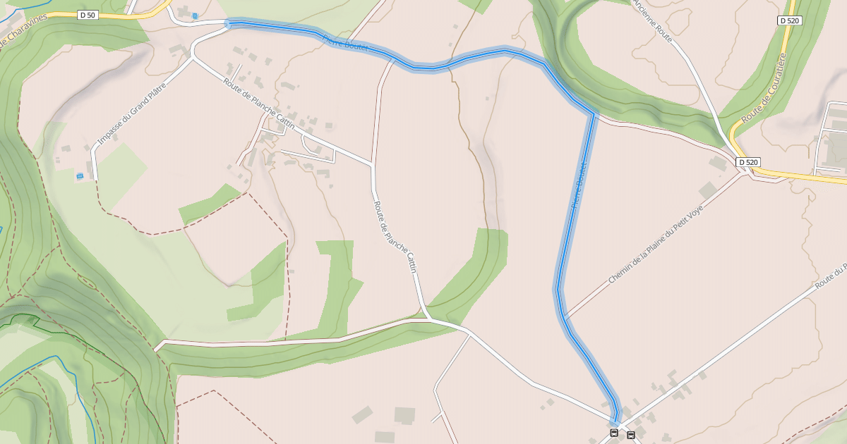 Map preview of Pierre Boutet
