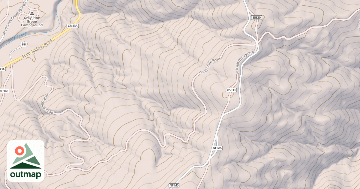 Map of WOLF GLADE