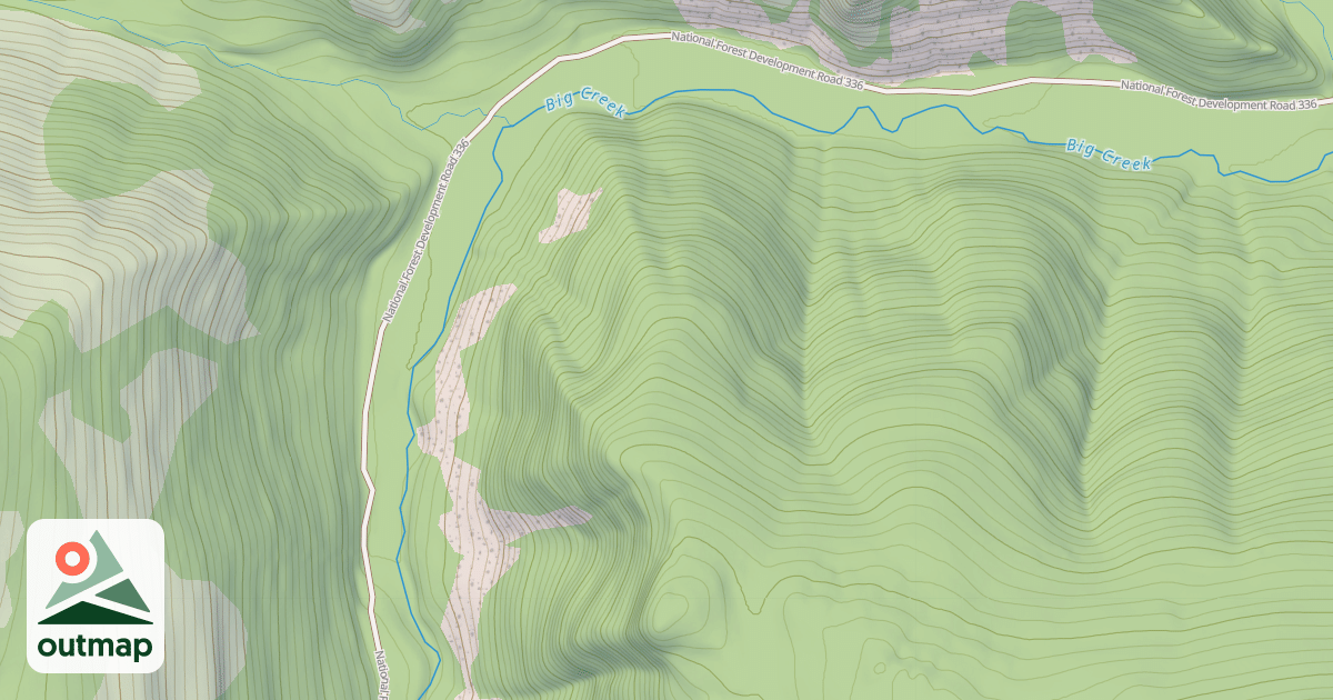Map of East Pipe/big Creek  Snowmobl