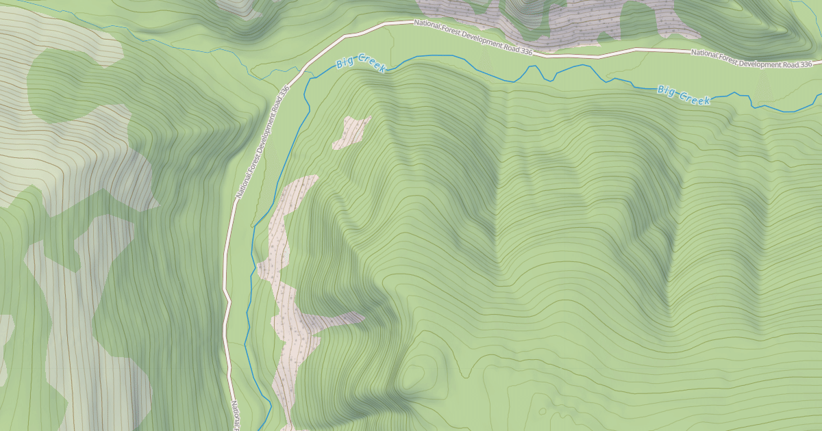 Map preview of East Pipe/big Creek  Snowmobl