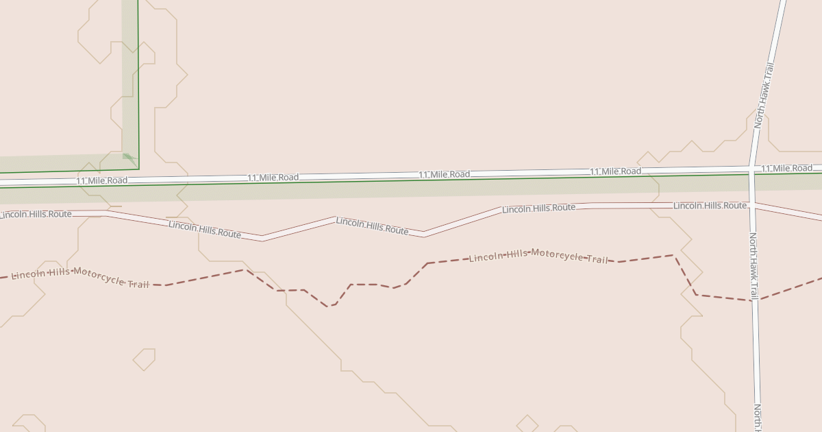 Map preview of Lincoln Hills Motorcycle Trail
