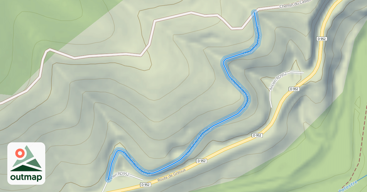 Map of Chemin du Castellet
