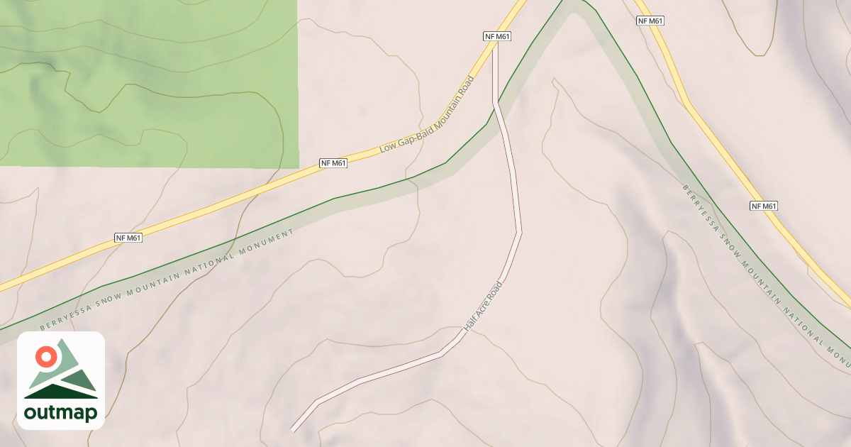Map of HALF ACRE