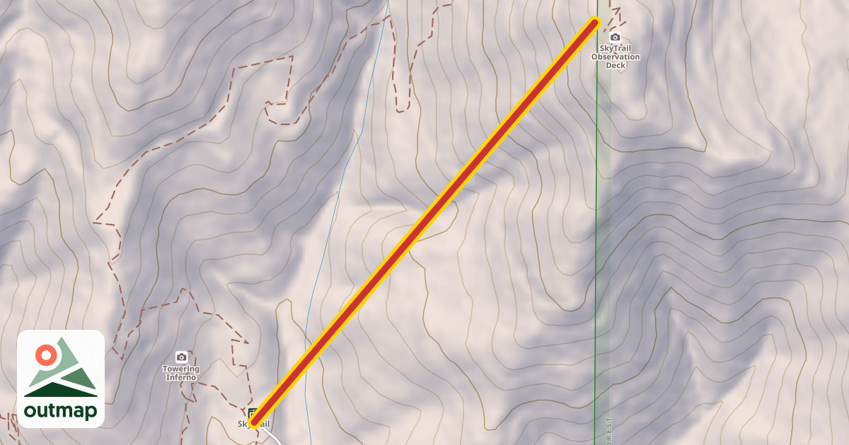 Map of SkyTrail Gondola