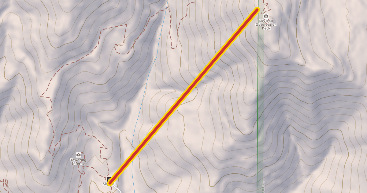 Map preview of SkyTrail Gondola