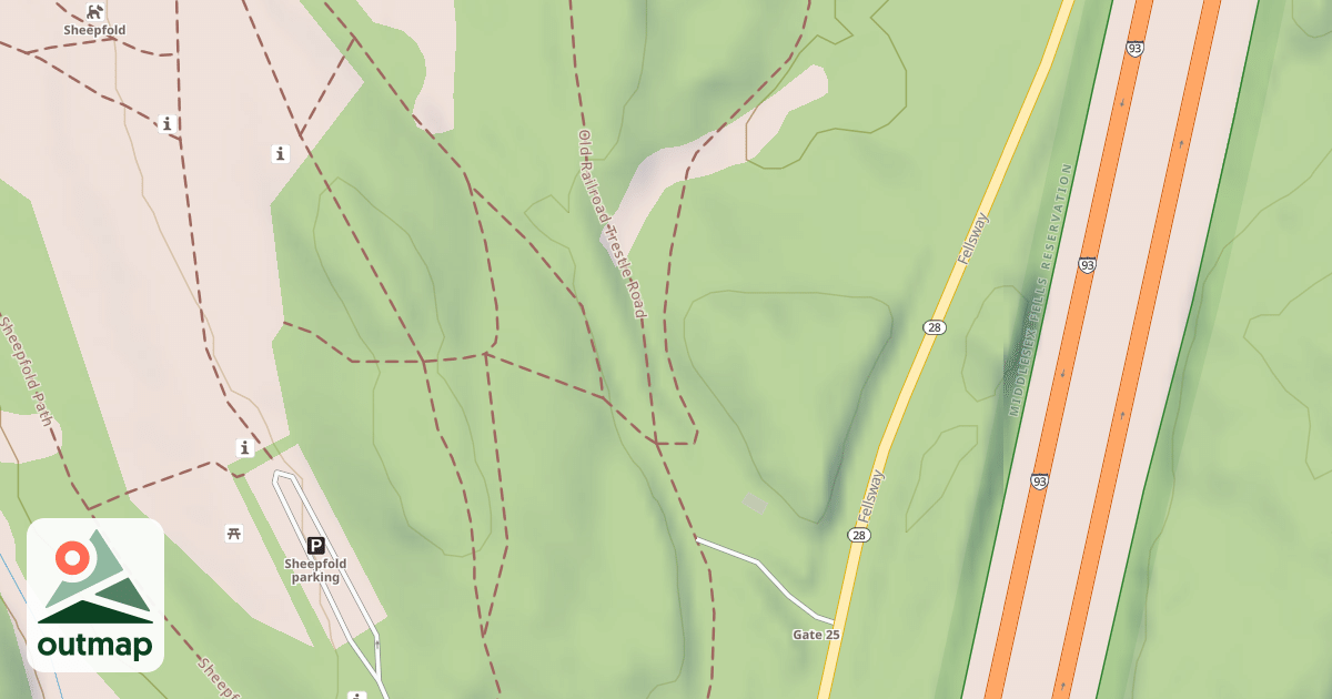Map of Mountain Bike
