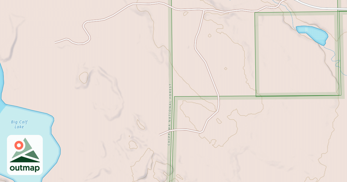 Map of BIG CALF LAKE ROAD SPUR AB