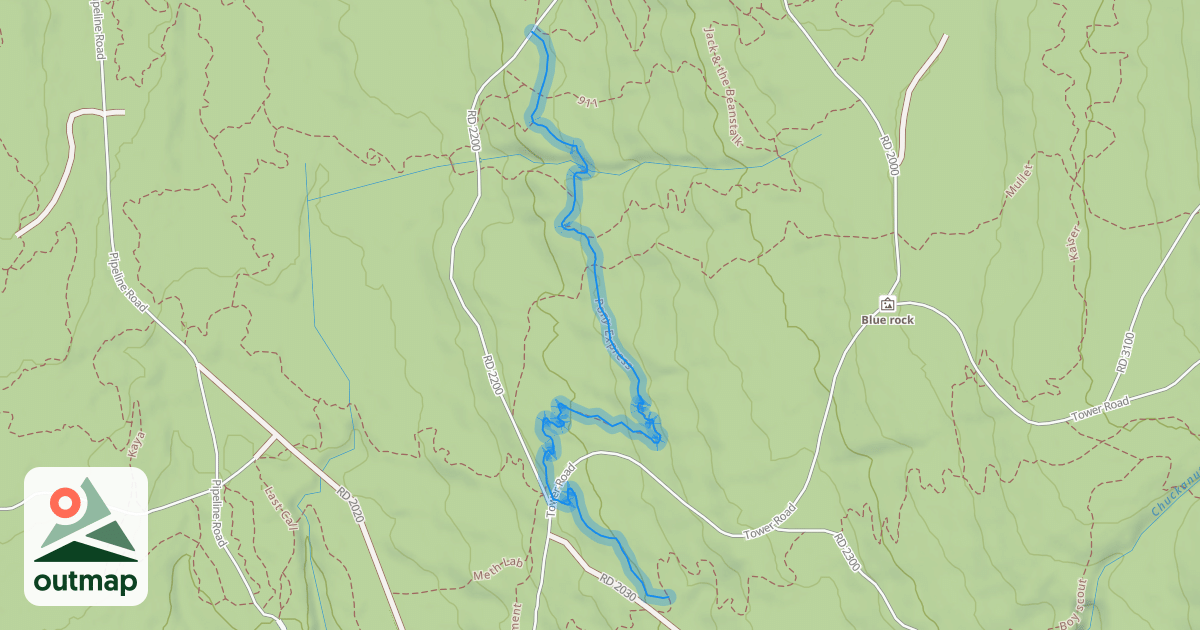 Map of Pony Express