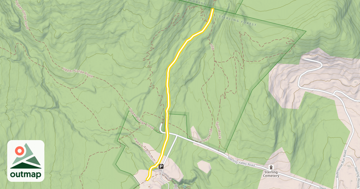 Map of Catamount Trail