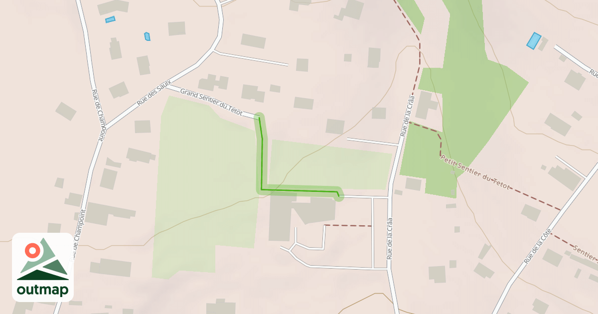 Map of Grand Sentier du Tetot