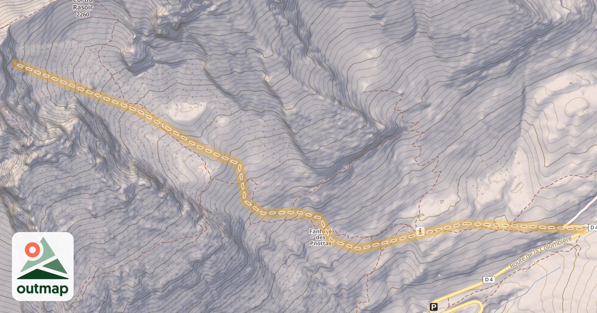 Map of Combe du rasoir