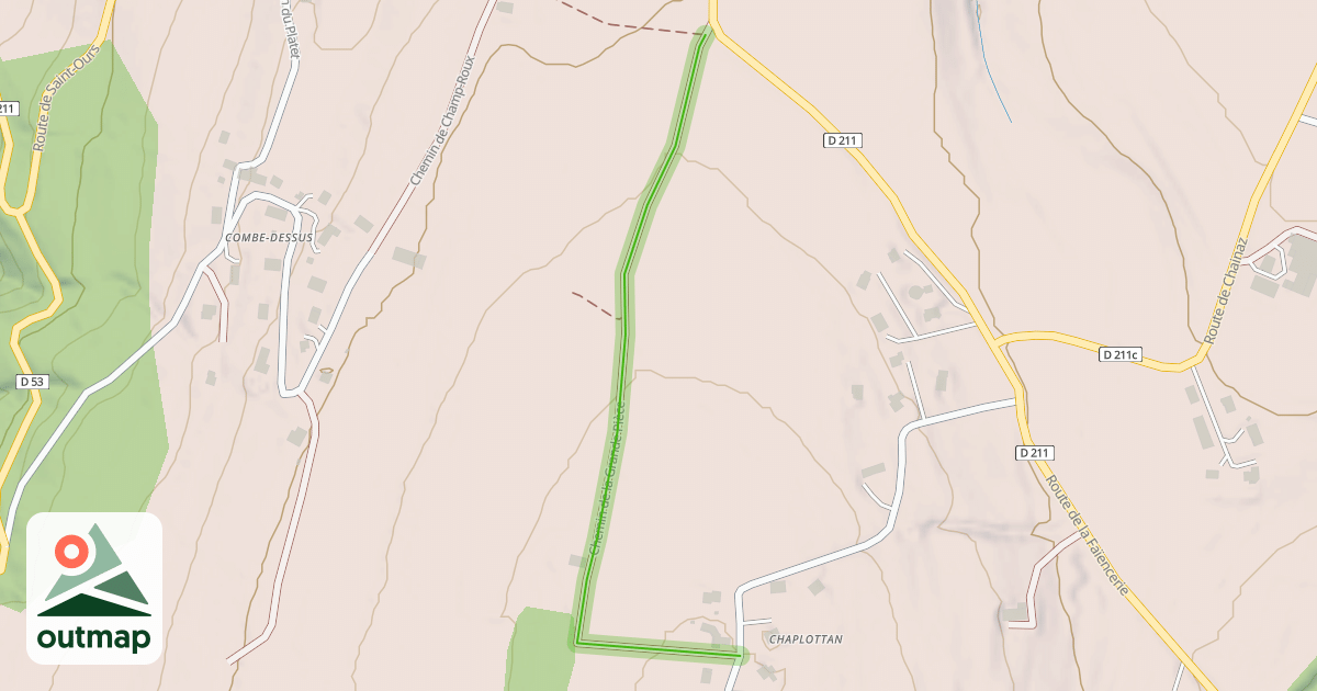 Map of Chemin de la Grande Pièce