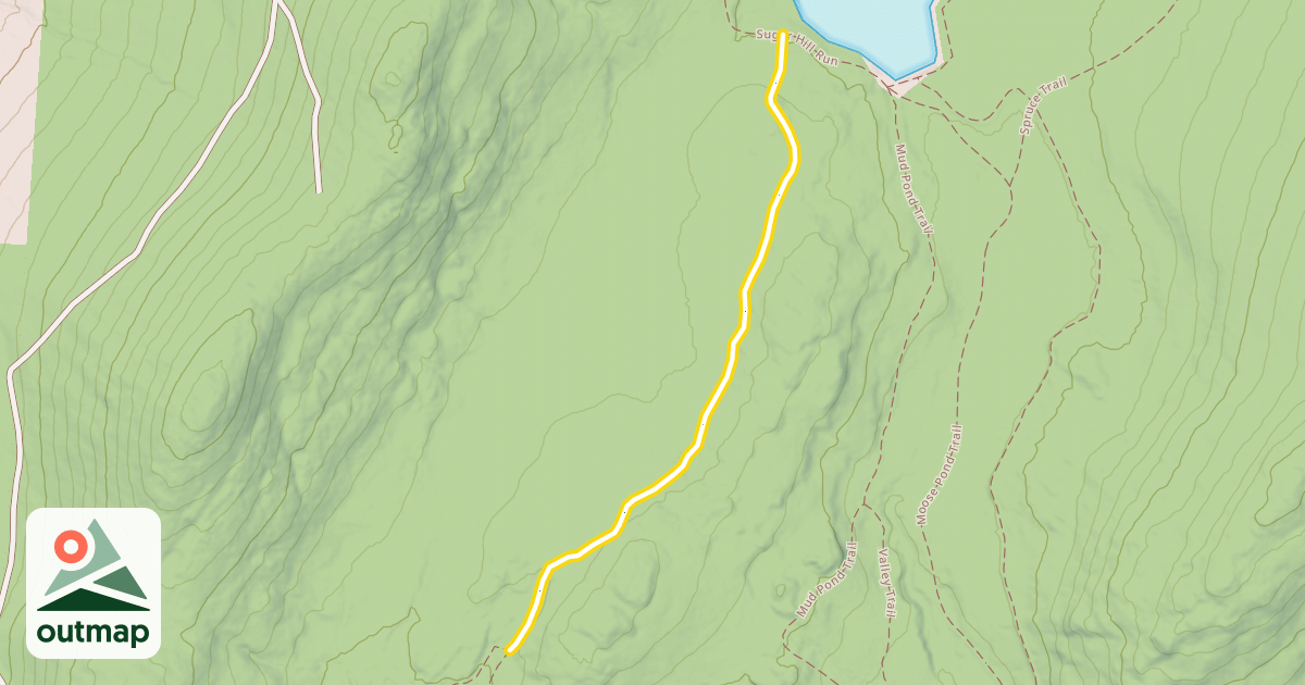 Map of Mud Pond Trail