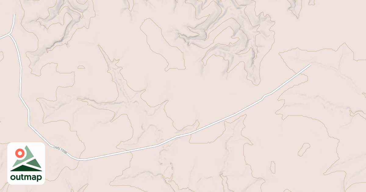 Map of LICK BRANCH