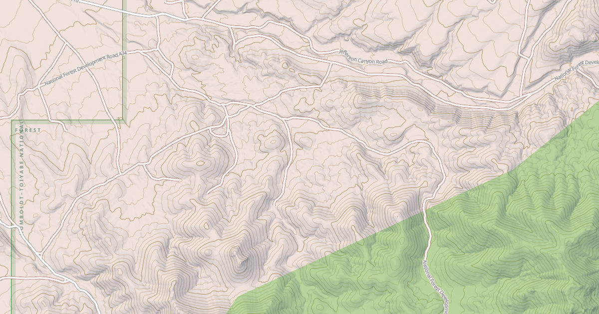 Map preview of DRY CANYON ROAD