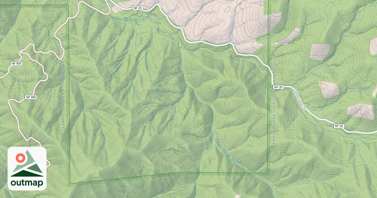 Map of PETE'S CAMP