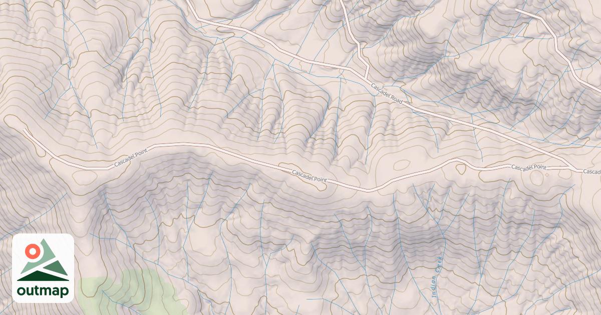 Map of CASCADEL POINT SPUR