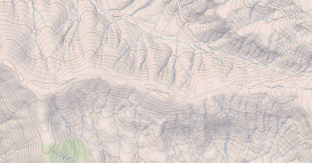 Map preview of CASCADEL POINT SPUR