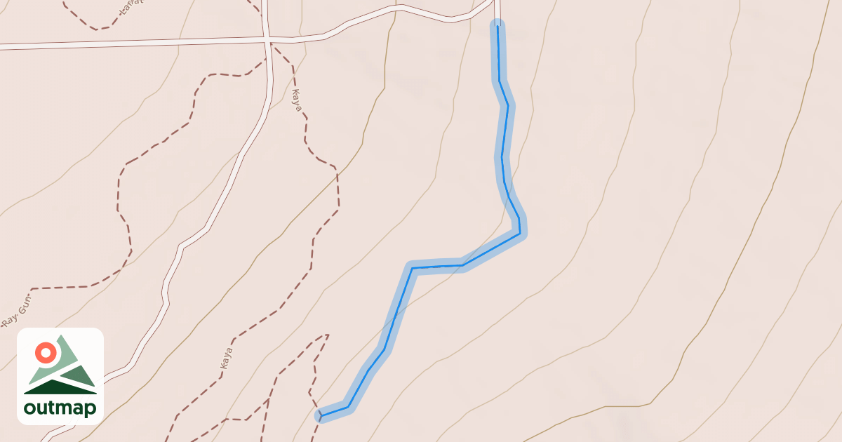 Map of Kaya to Rattlesnake Tree Connector Trail