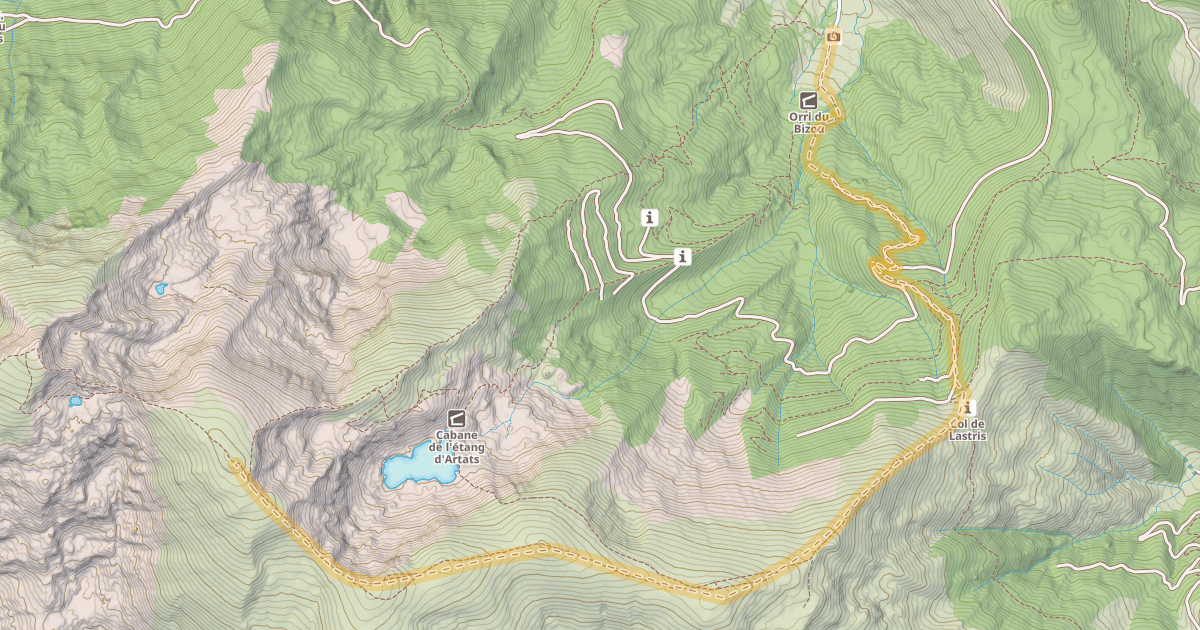 Map preview of Pic de Bassibié — Lagrange