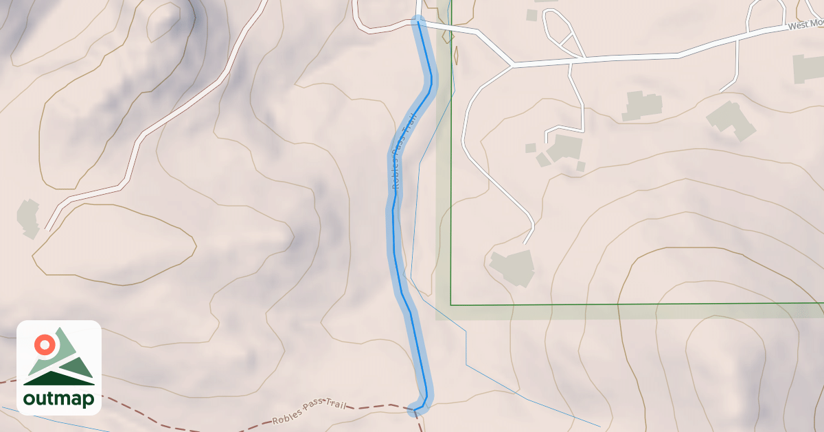 Map of Robles Pass Trail