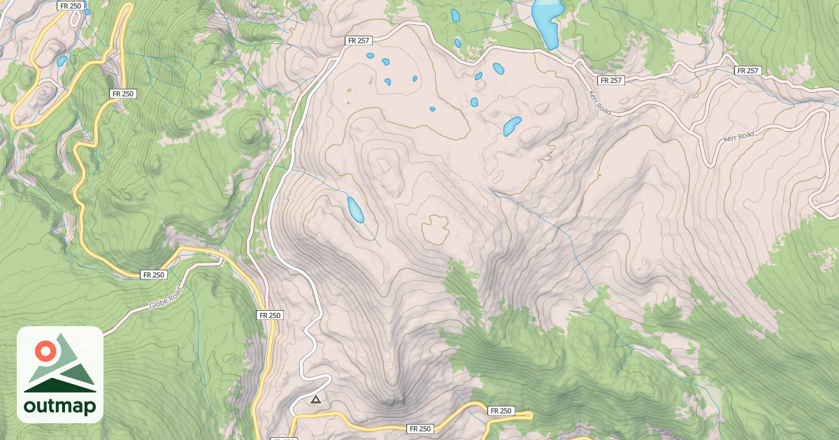 Map of KERR LAKE