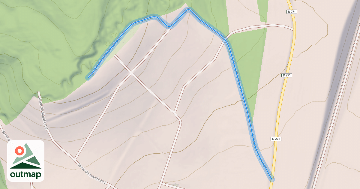 Map of Chemin de Monthurlet