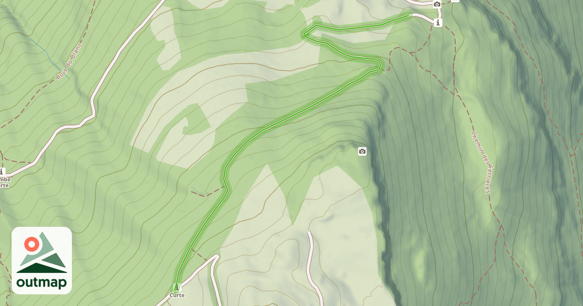 Map of Chemin de Saint-Nizier Charvet