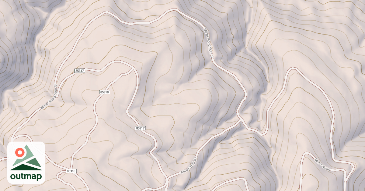 Map of MINER SPUR B