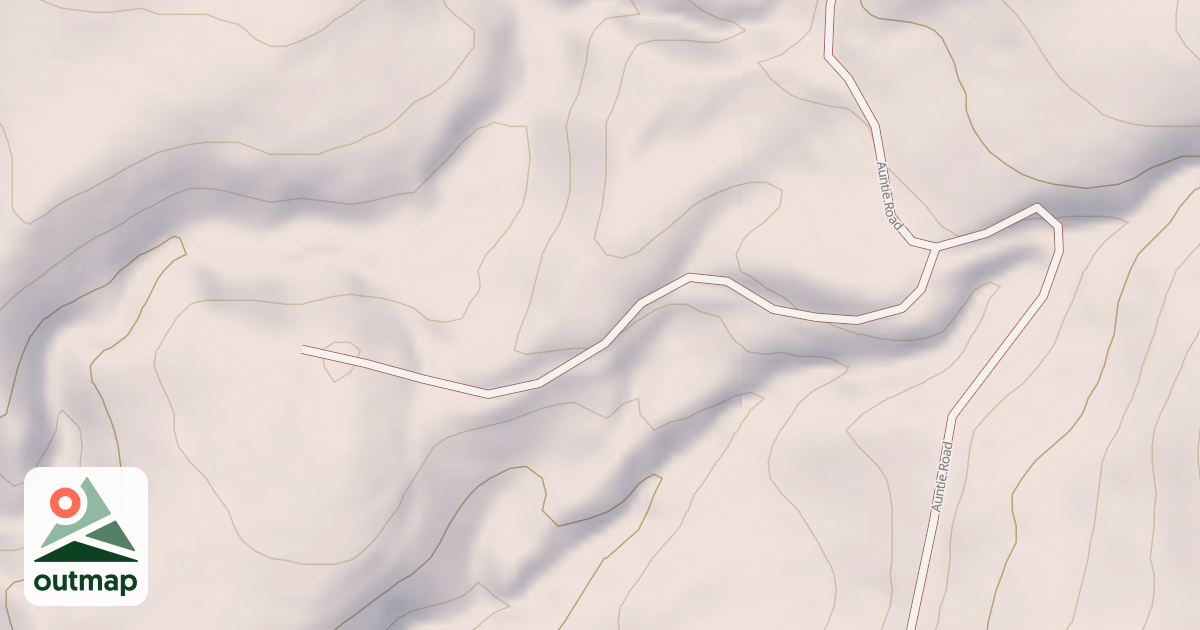 Map of AUNTIE SPUR A