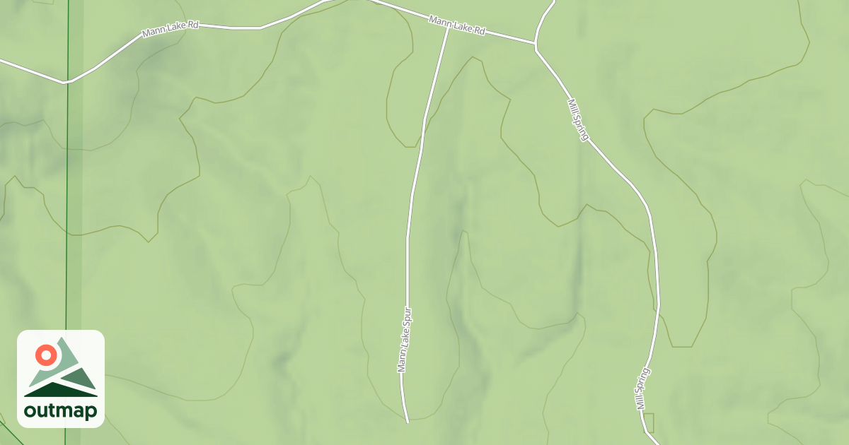 Map of MANN LAKE SPUR