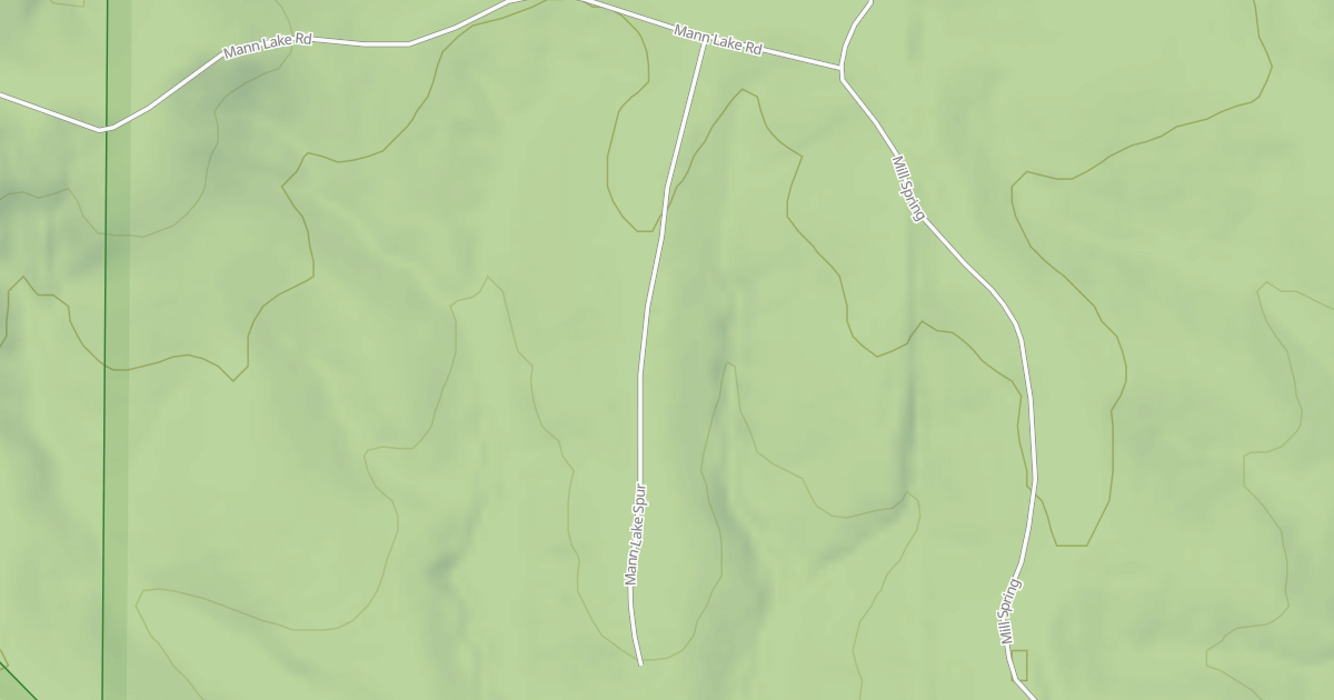 Map preview of MANN LAKE SPUR