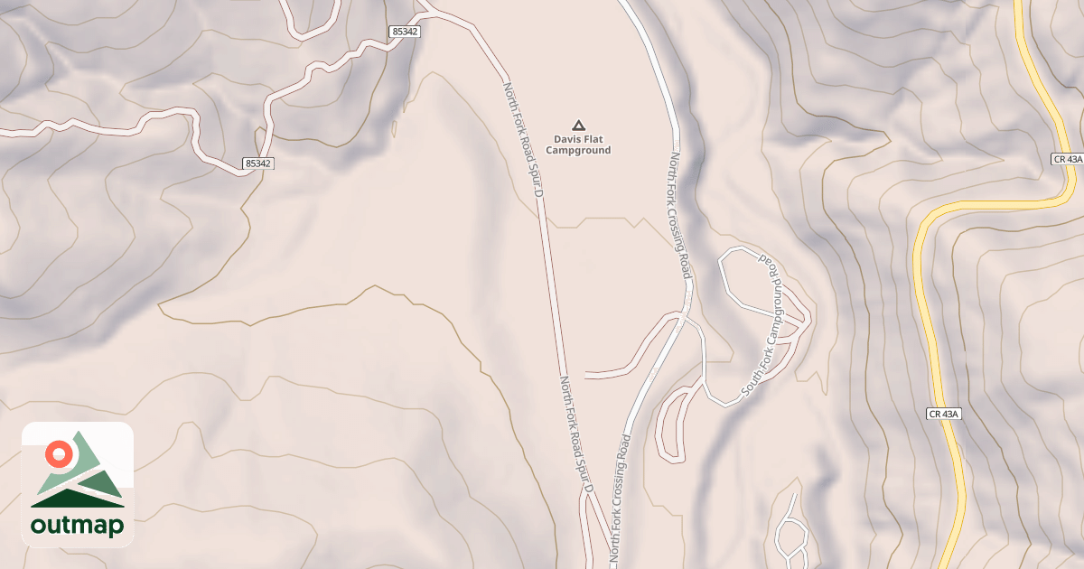 Map of NORTH FORK SPUR D
