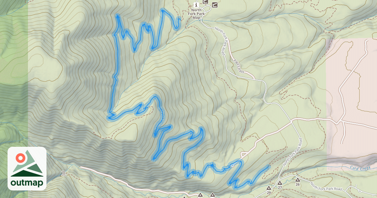 Map of Mule Ear Trail