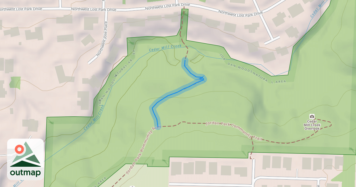Map of Cedar Mill Trail