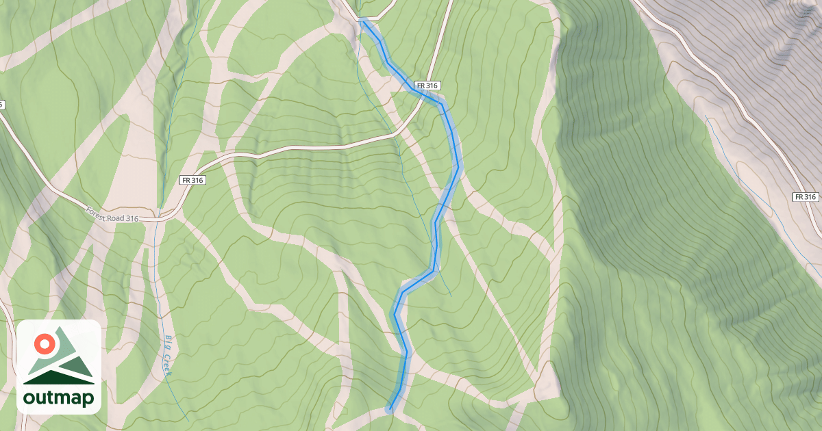 Map of North Fork