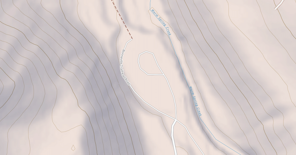 Map preview of BONNEVILLE TRAILHEAD