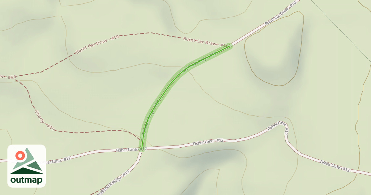 Map of Fiddleneck Ridge - #13