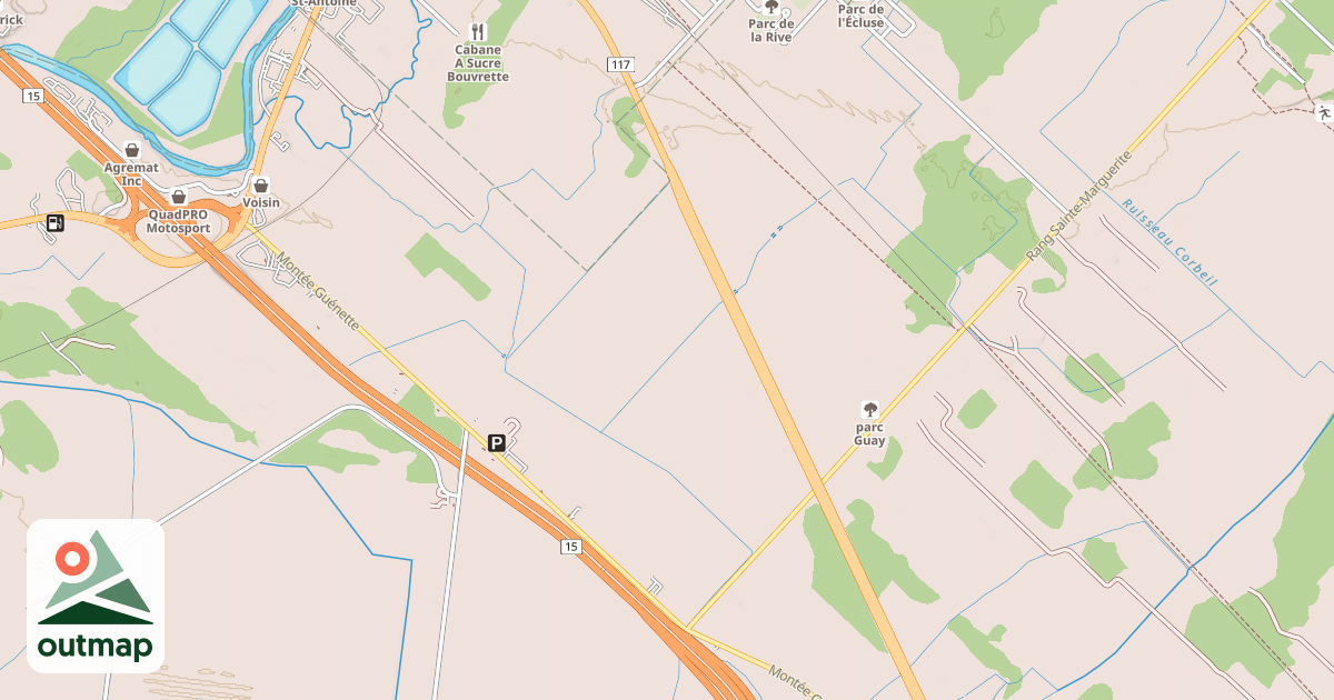 Map of motoneige
