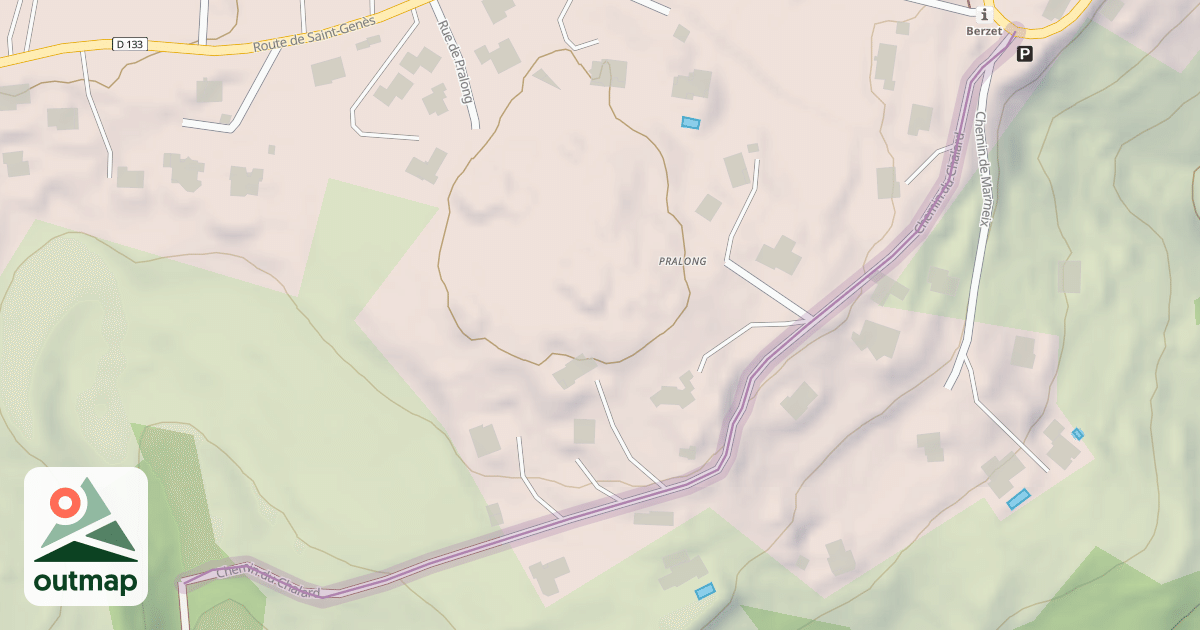 Map of Chemin du Chalard
