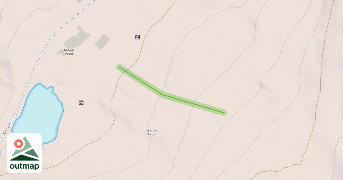 Map of Lower Rim Run