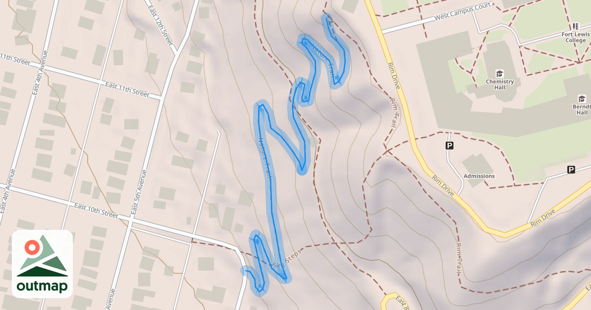 Map of Nature Trail