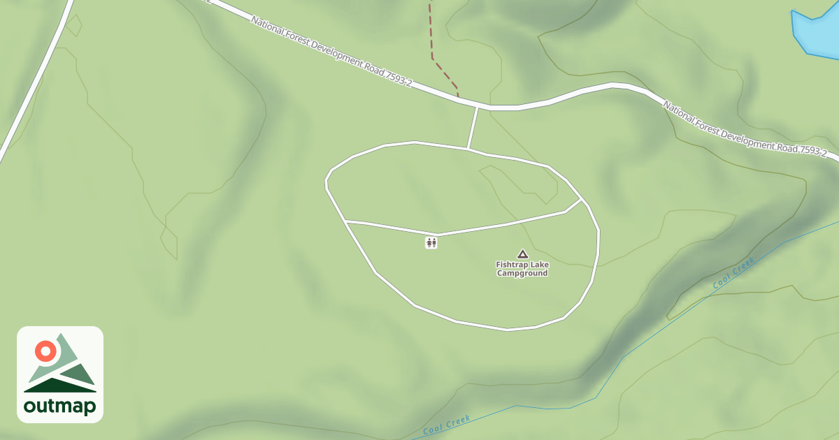 Map of FISHTRAP LAKE CAMP