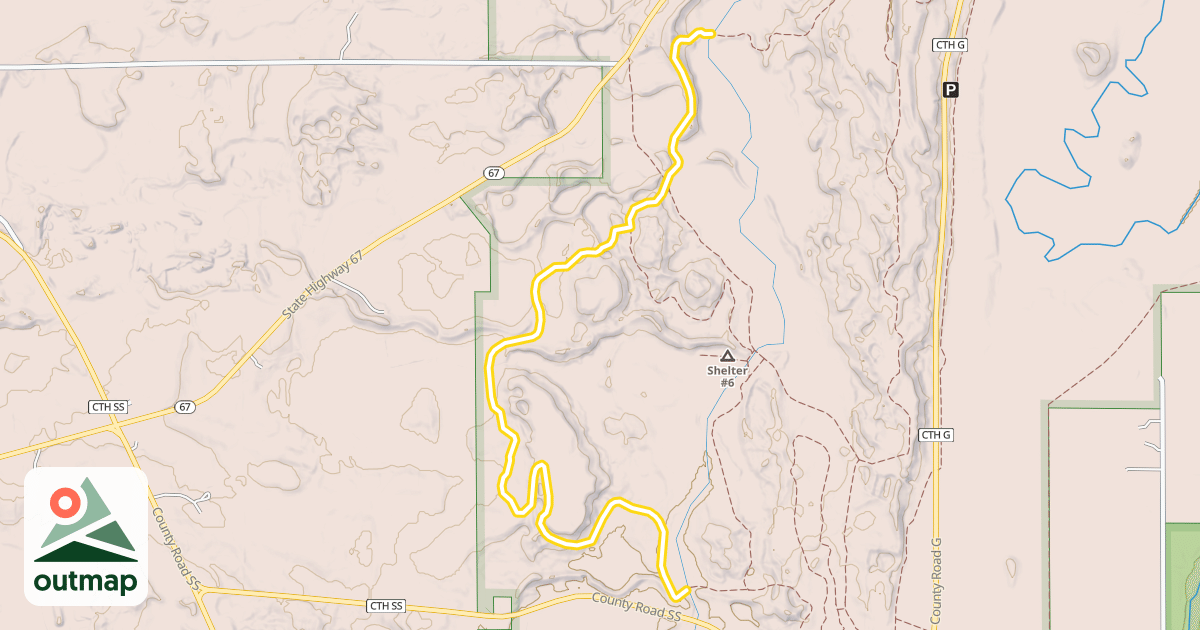 Map of Yellow Trail