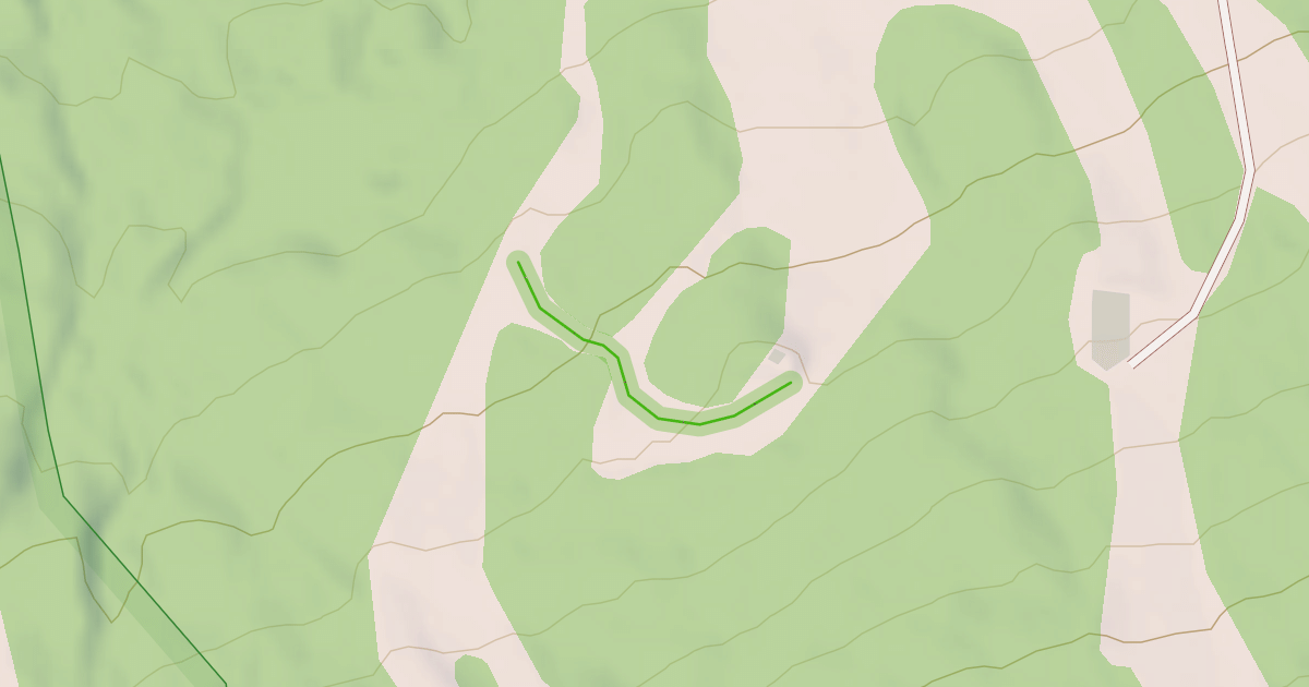 Map preview of Snowcat trail